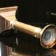 Louis XVI-style silver metal square-shaped candlestick