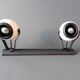 Rampe 2 spots orientables Eyeball Claude électricité 1970/1980