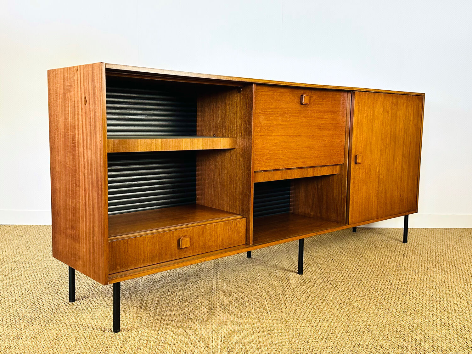 1960s high Scandinavian teak sideboard