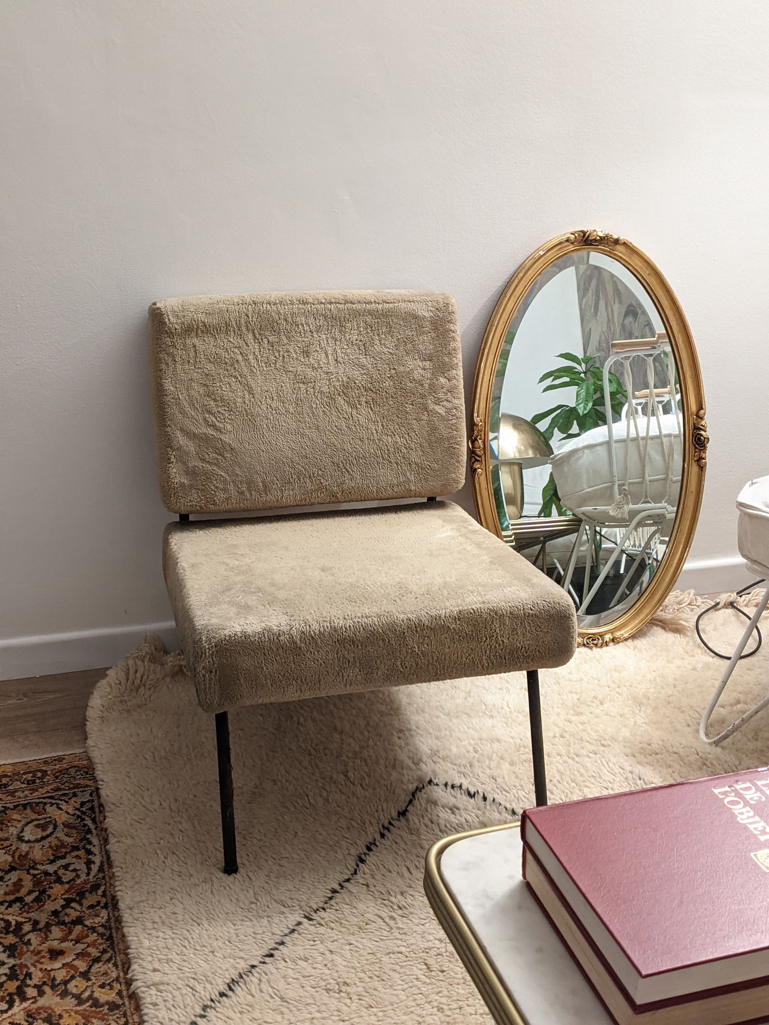 Designer armchair Paul Geoffroy edited by Airborne, 1960