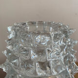 Large Rostrato vase in Murano glass by Ercole Barovier, Italy 1940.