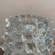 Large Rostrato vase in Murano glass by Ercole Barovier, Italy 1940.