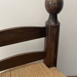 Brutalist low chair attributed to Charles Dudouyt, around 1940.