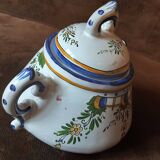 Sugar bowl, Angoulême art earthenware factory, Le Renoleau