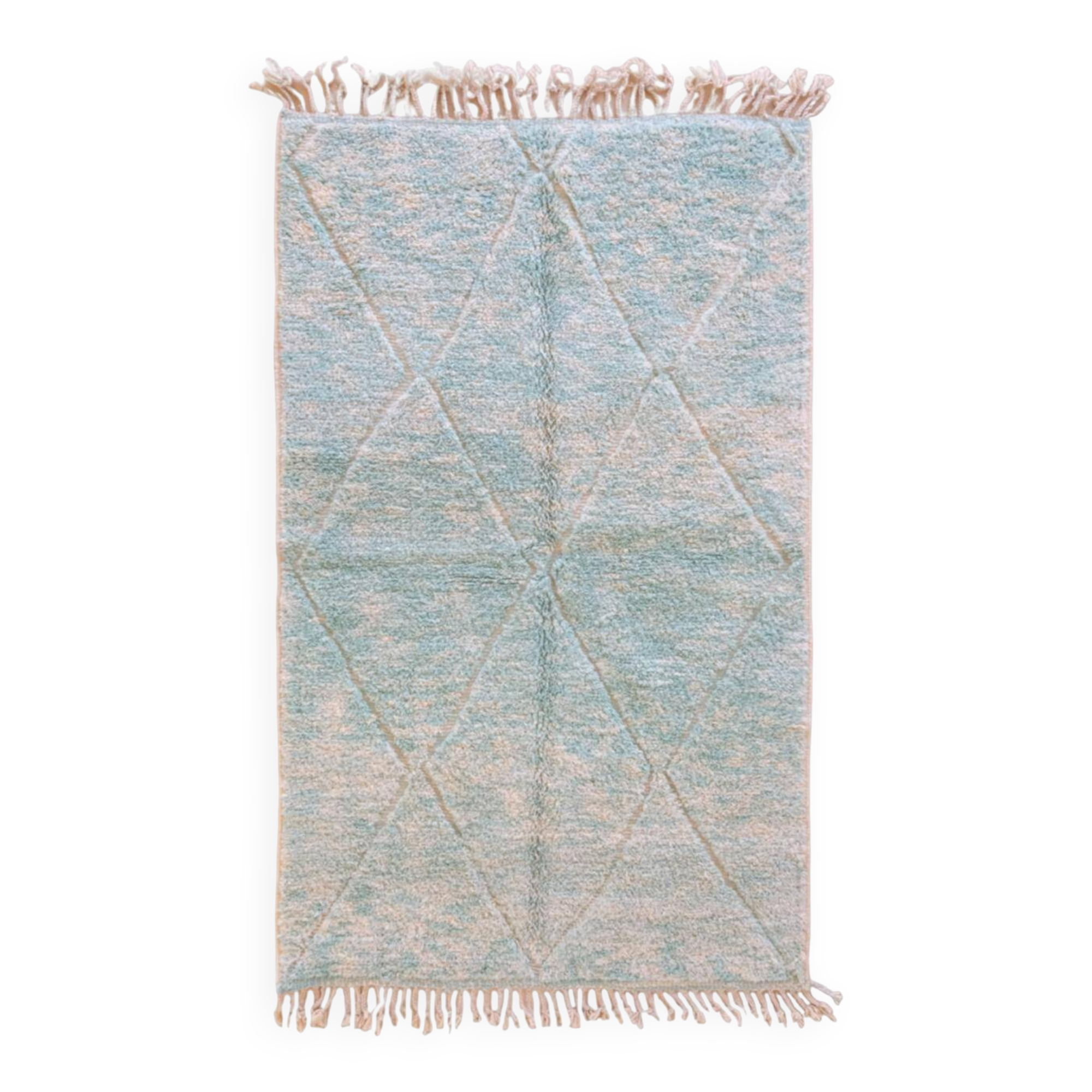 Contemporary Blue Rug - 238 x 145 cm
