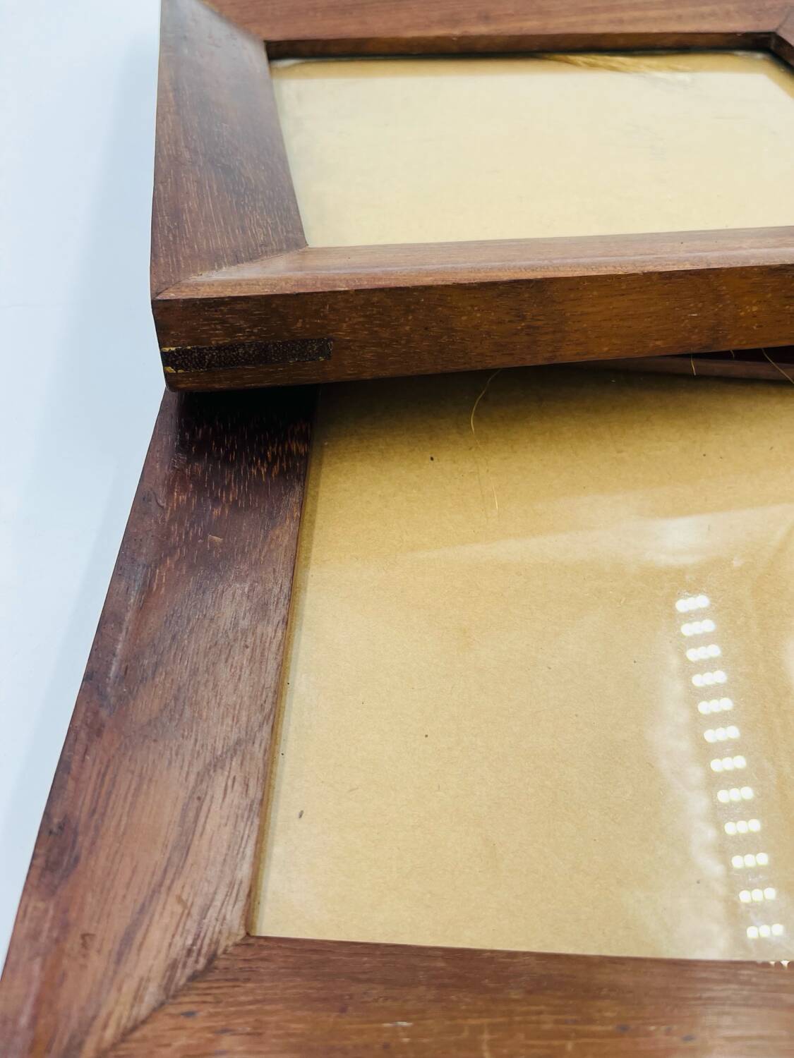 Duo of wooden frames