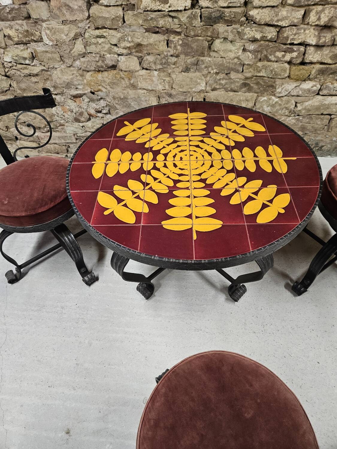 Ensemble brutaliste vintage 1970"