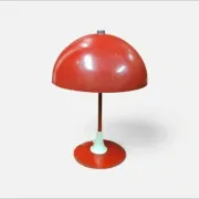 Metal space age mushroom lamp