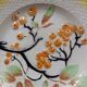 6 Art Deco dessert plates in barbotine. Moulin des Loups.