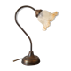 Lampe tulipe col de cygne en laiton