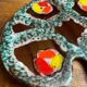 Paint palette-shaped tray, ceramic, Poet Laval