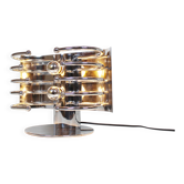Unique & exceptional Italian 1960s Space age chrome table lamp