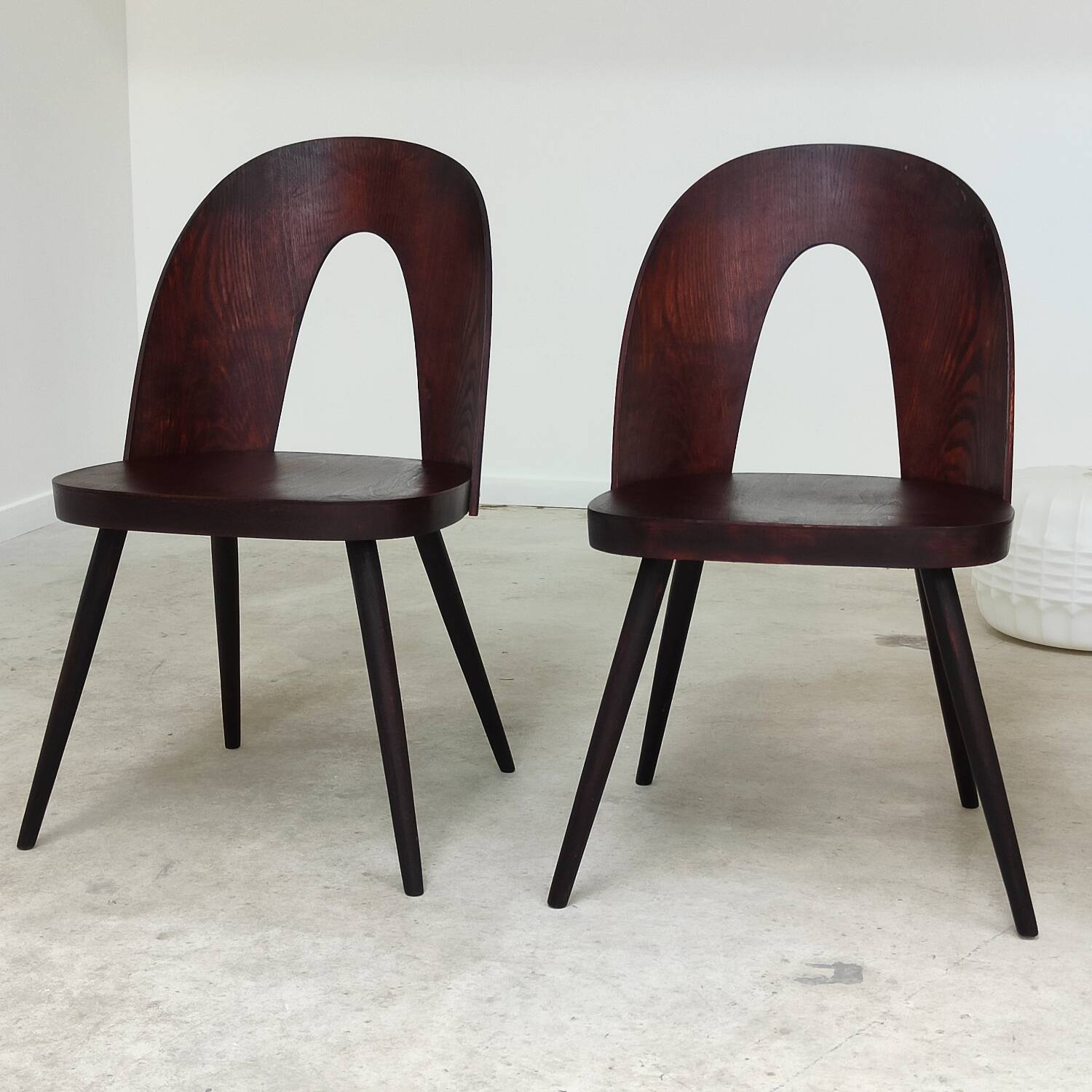 Set of 4 all-wood chairs by Antonin Suman for Tatra Nabytok