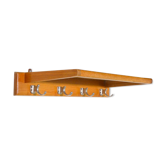 50s coats holder wood and metal