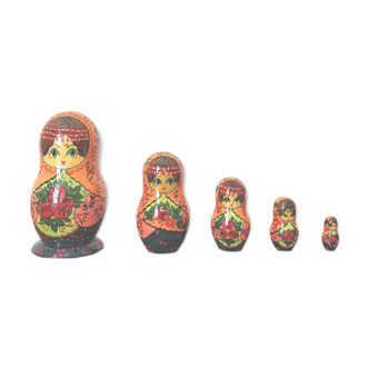 5 Russian dolls Matriochka