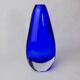 Blue sommerso vase by seguso, Murano glass, Italy, 1970