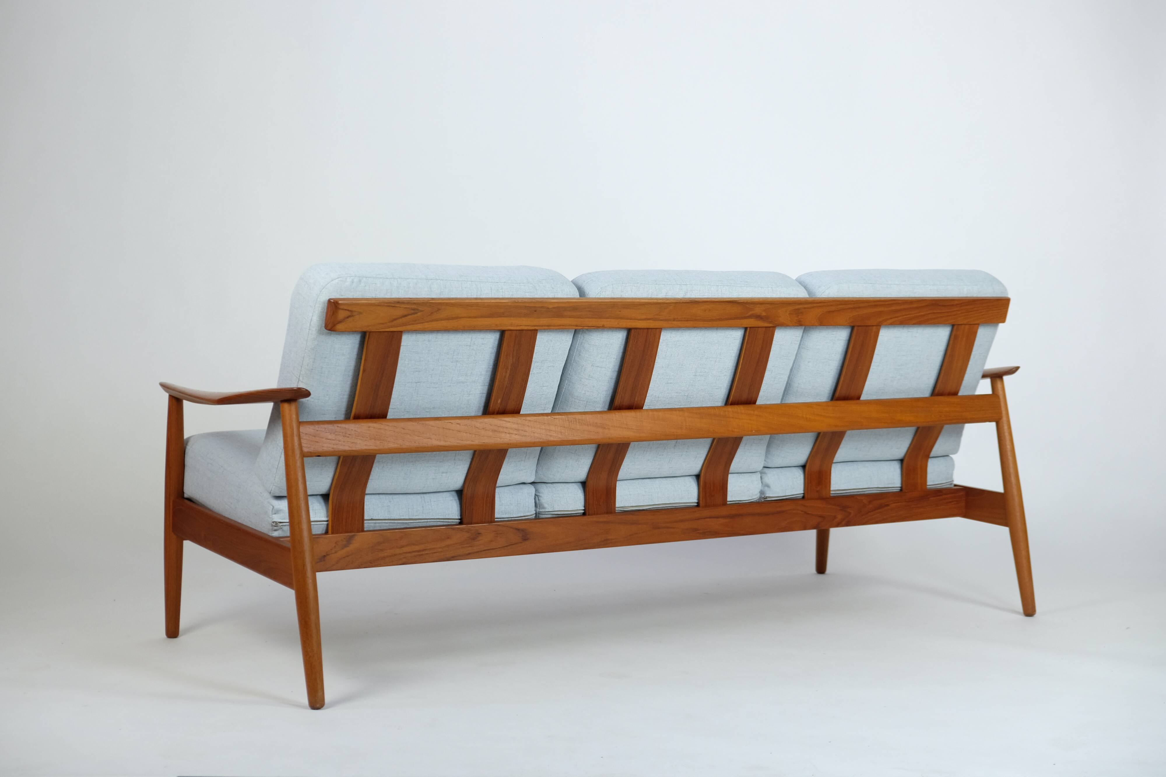 Danish Teak 3-seater Sofa by Arne Vodder 60er Vintage Mid-Century Design