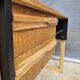 Scandinavian desk 1960s black pangaré