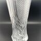 Large worked transparent glass vase