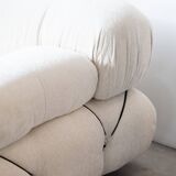 Camaleonda, B&B 2-seater sofa and 3-seater sofa in bouclè fabric, 1970