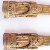 2 ornements de piètements meubles en bronze