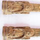 2 ornaments of bronze furniture bases