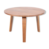 Pastoe round side table by Cees Braakman in oak