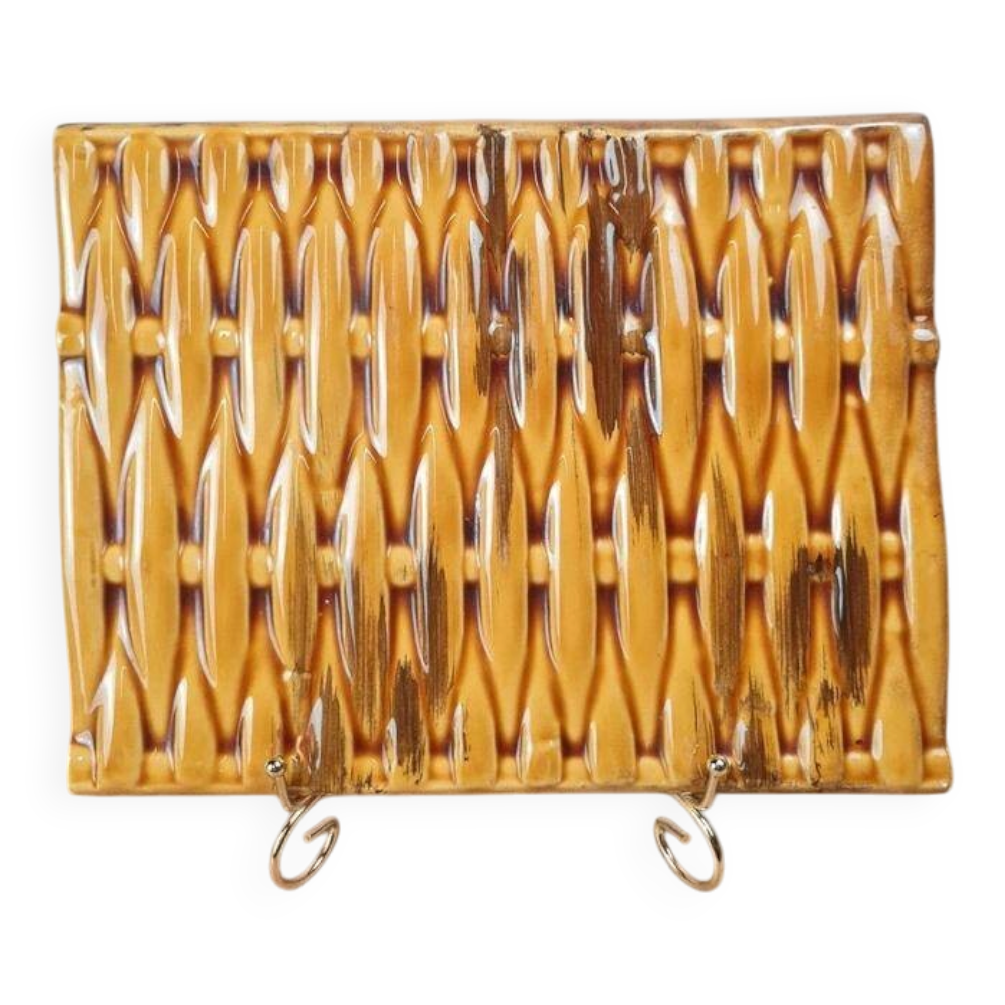 Trivet or small vintage tray signed Vallauris