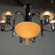 Art deco 7 flamming chandelier, 1930