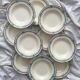 10 deep iron earthenware plates “Chinon” Choisy le Roi