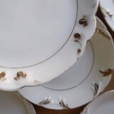 Coffee cups and sugar bowl, Old Paris Empire porcelain, Vve BARES