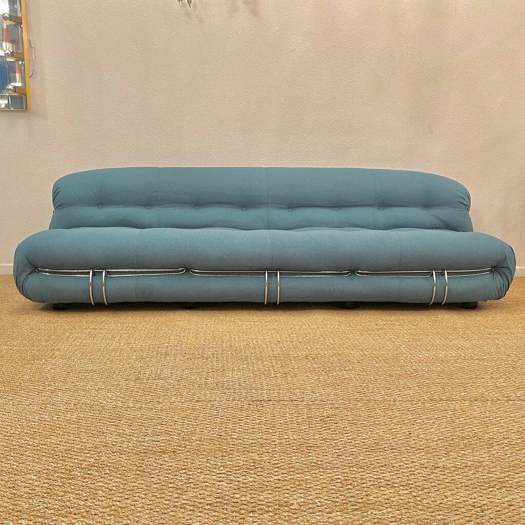 4-seater sofa Soriana Scarpa Cassina Italy circa 1970s