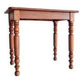 Table bureau en bois massif pieds tournés