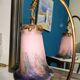Art nouveau tulip style bronze lamp signed