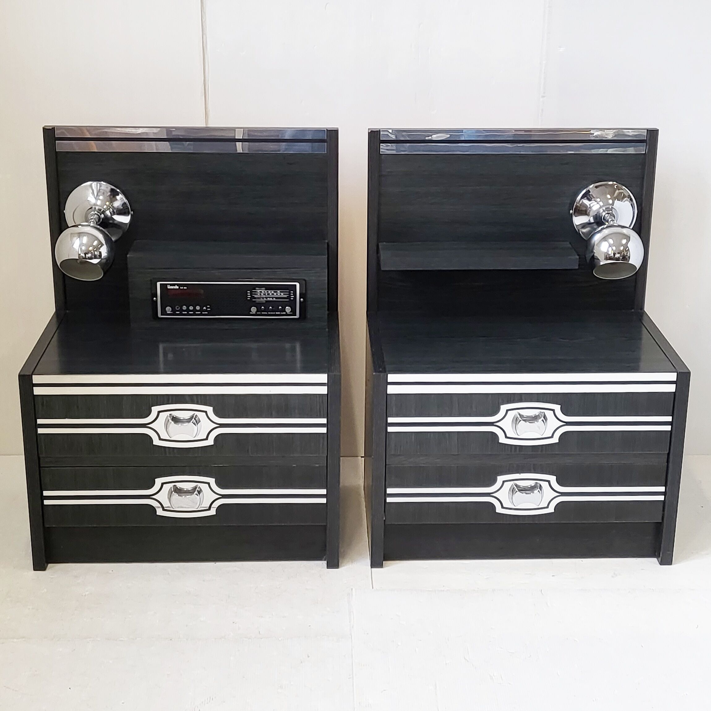 Pair of vintage bedside tables 1970