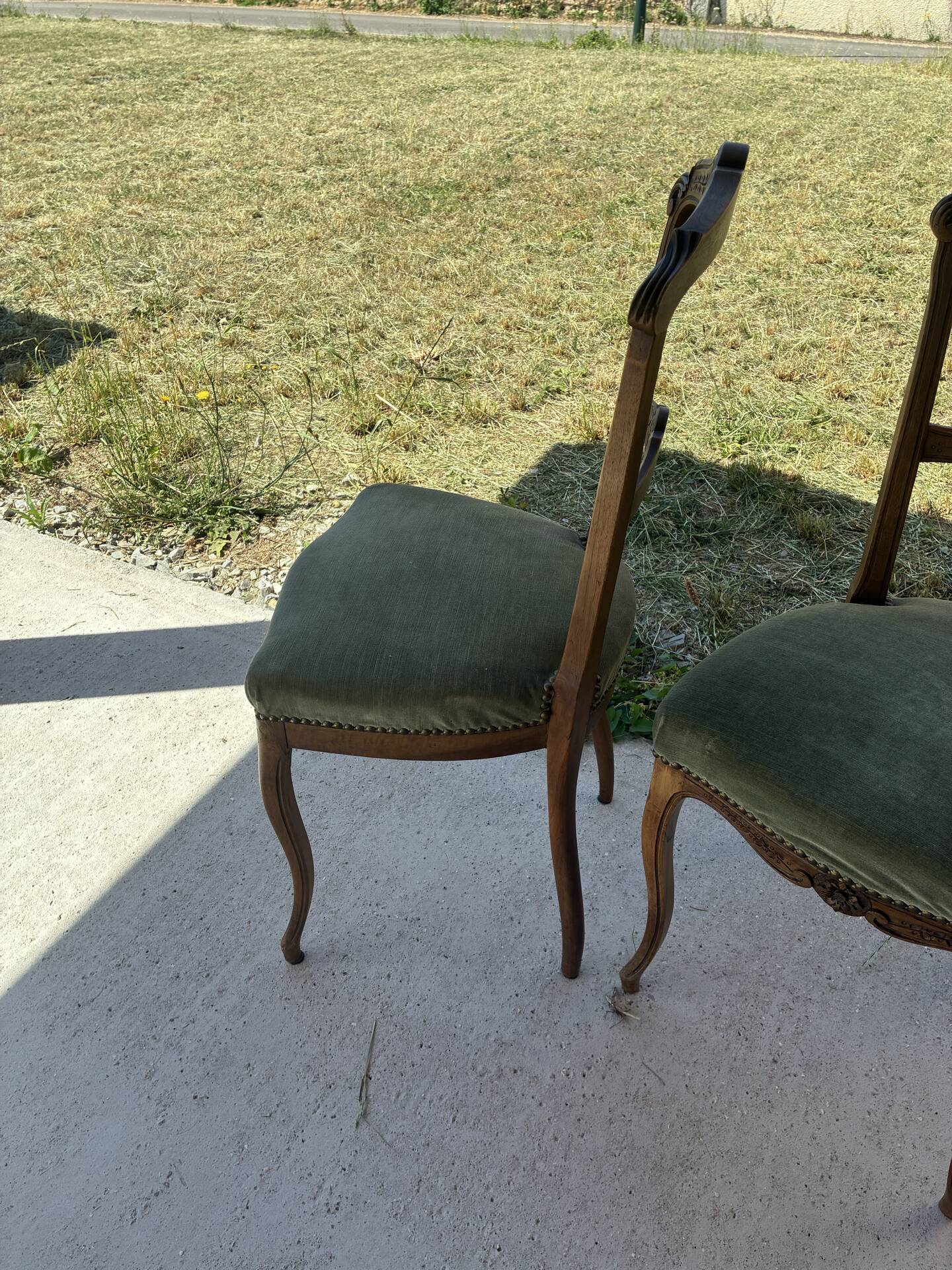 Pair of Louis XV style chairs
