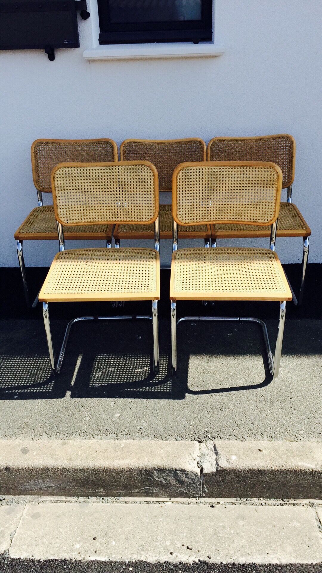 Set of 5 chairs cesca b32 by Breuer