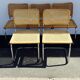 Set of 5 chairs cesca b32 by Breuer