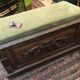 Gothic-style carved chest