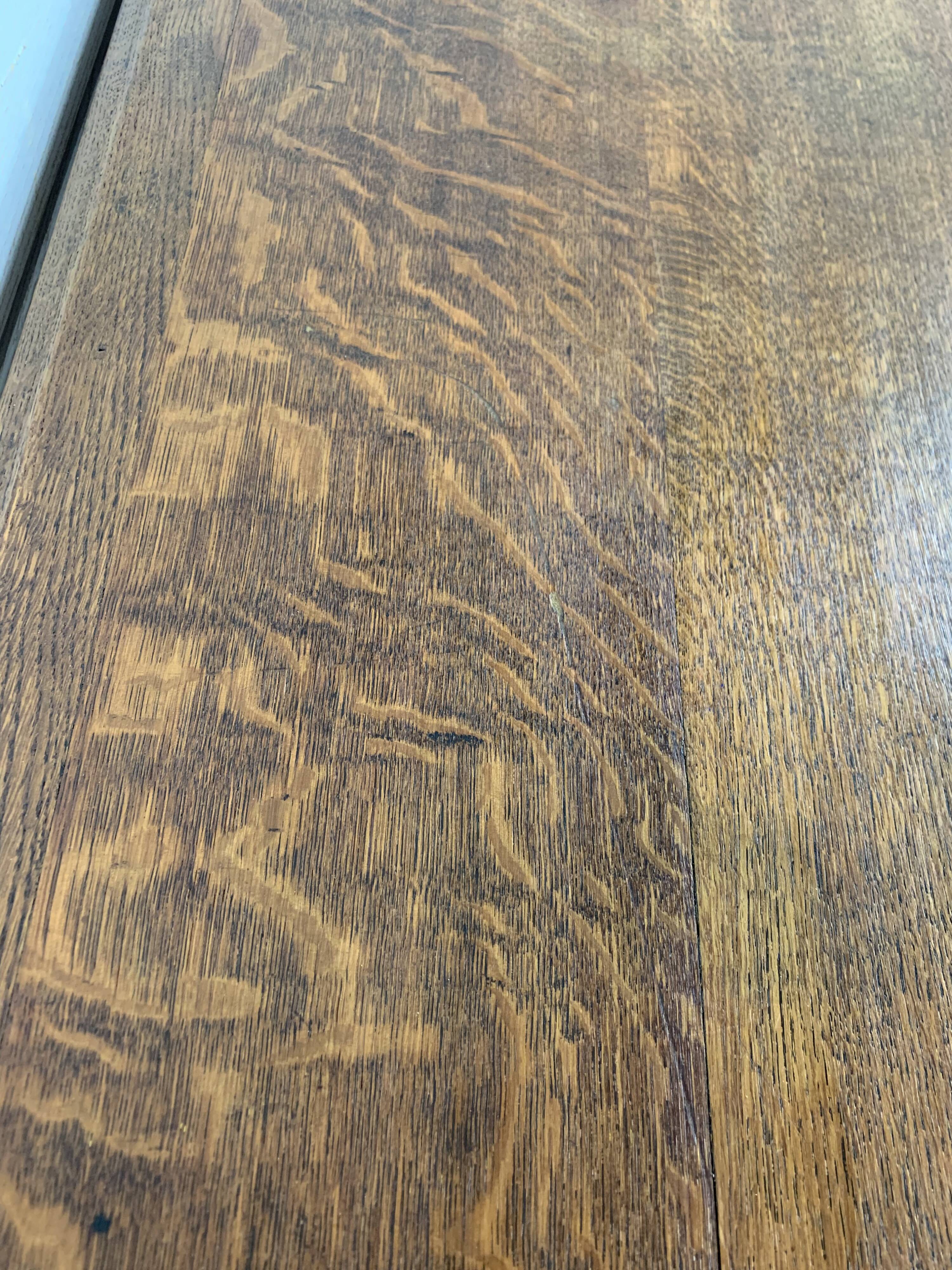 Table de ferme bureau style Louis Philippe en chêne