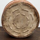 Flat Soufflé Mold in Stoneware, DUROFEU Brand, early 20th century