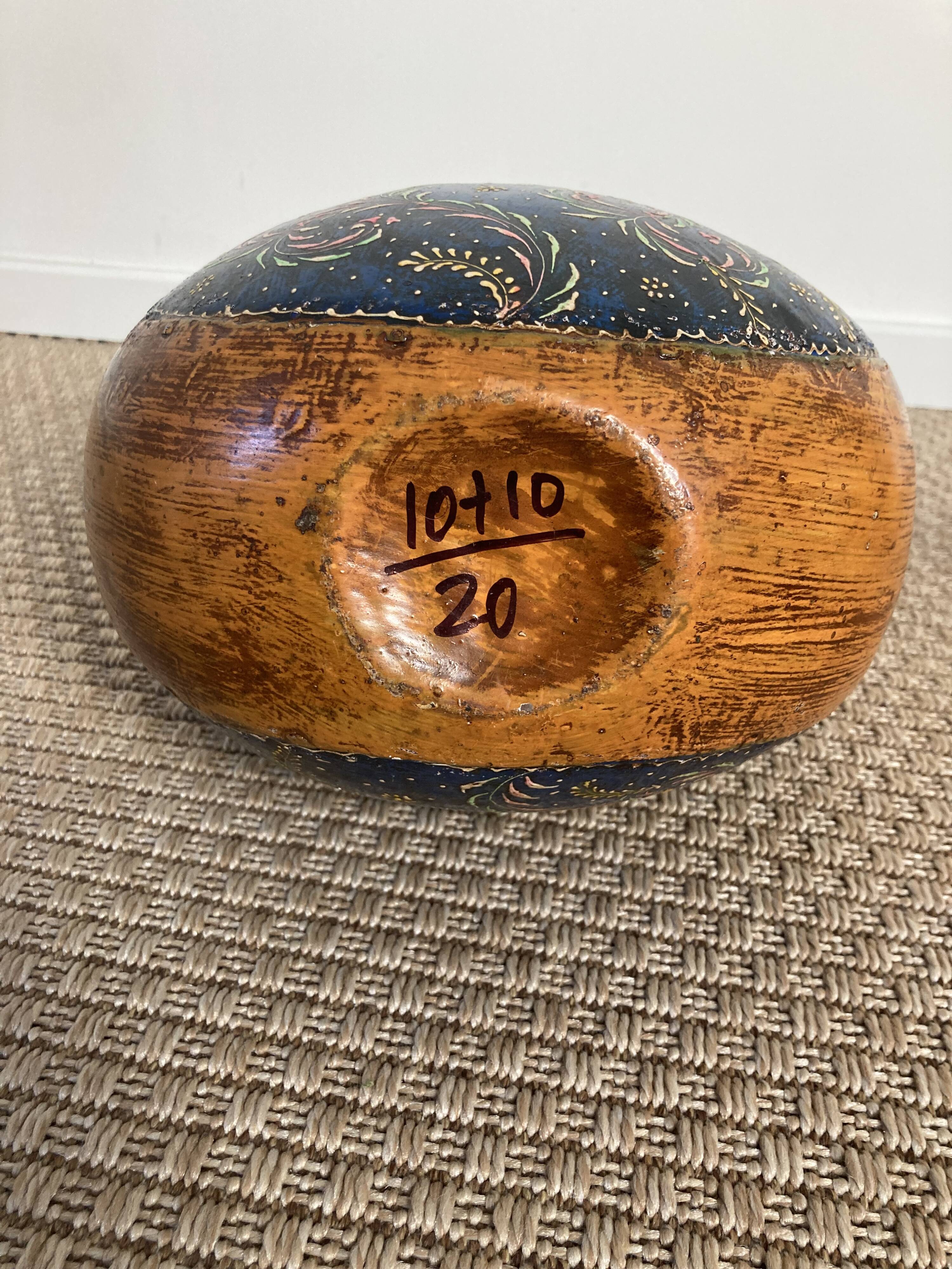 Gourde indienne en métal