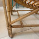 Fauteuil corbeille en rotin années 60