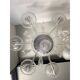 Transparent Murano-Style Venetian Glass Chandelier Featuring Fern (“Felci”)
