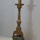Large Gilded Carved Wooden Candelabrum on Patinated Base, French Work, v