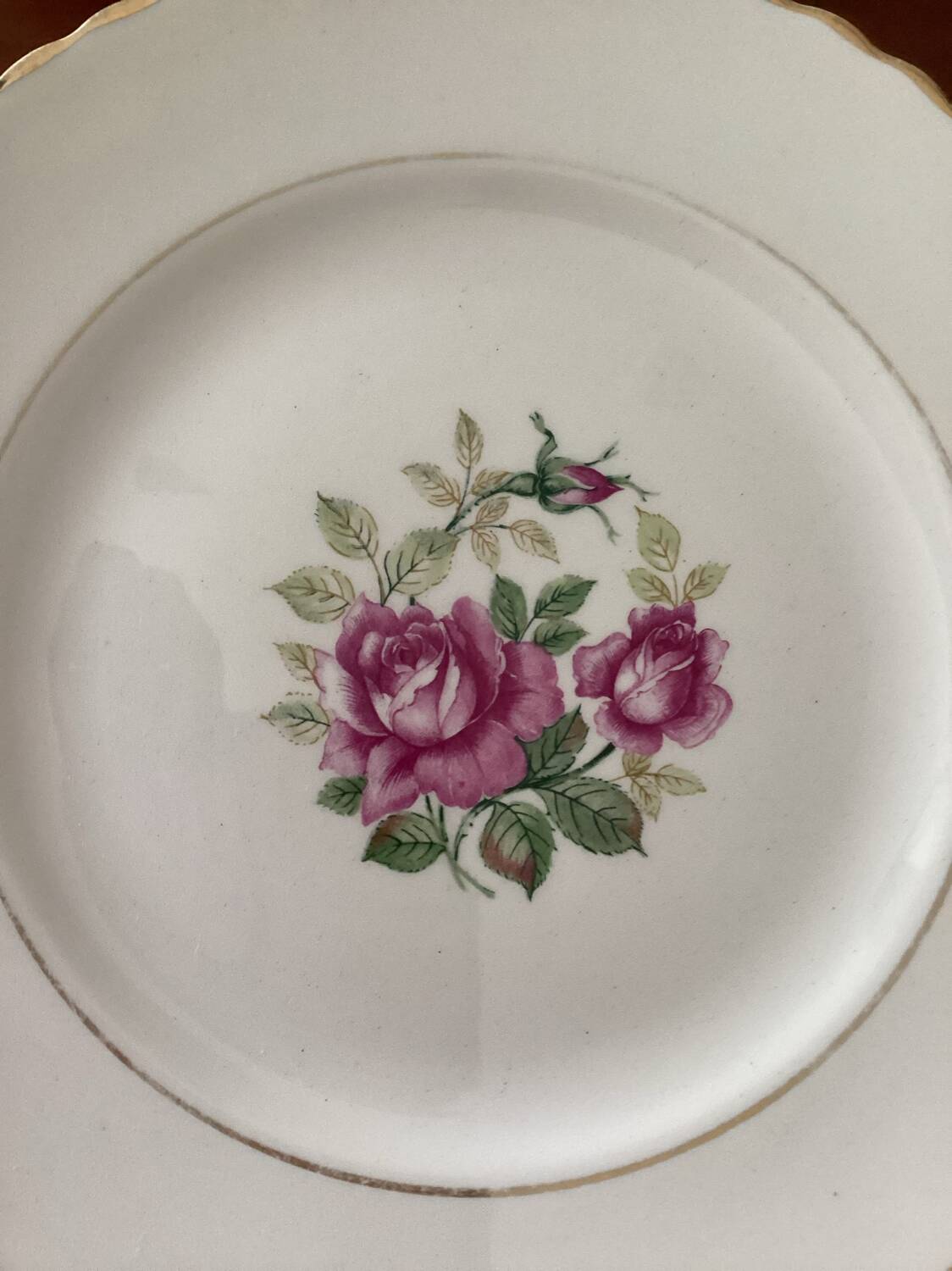 Set of 12 Moulin des Loups dessert plates - vintage