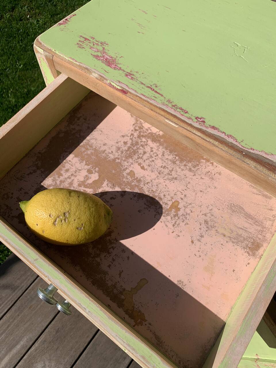 Parisian buffet in patinated wood