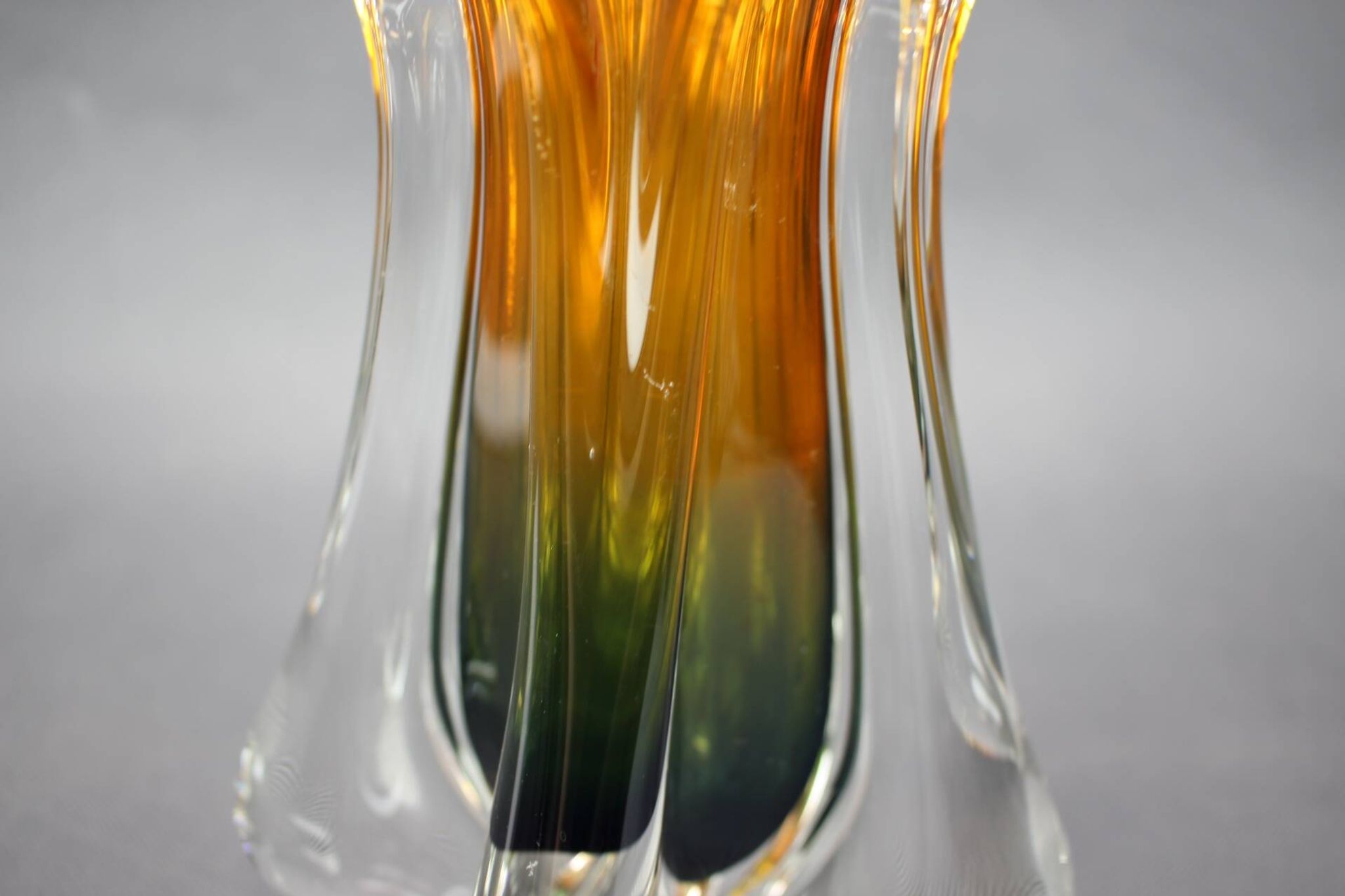 Bohemian art glass vase by Josef Hospodka for Chřibská Glassworks, 1960s