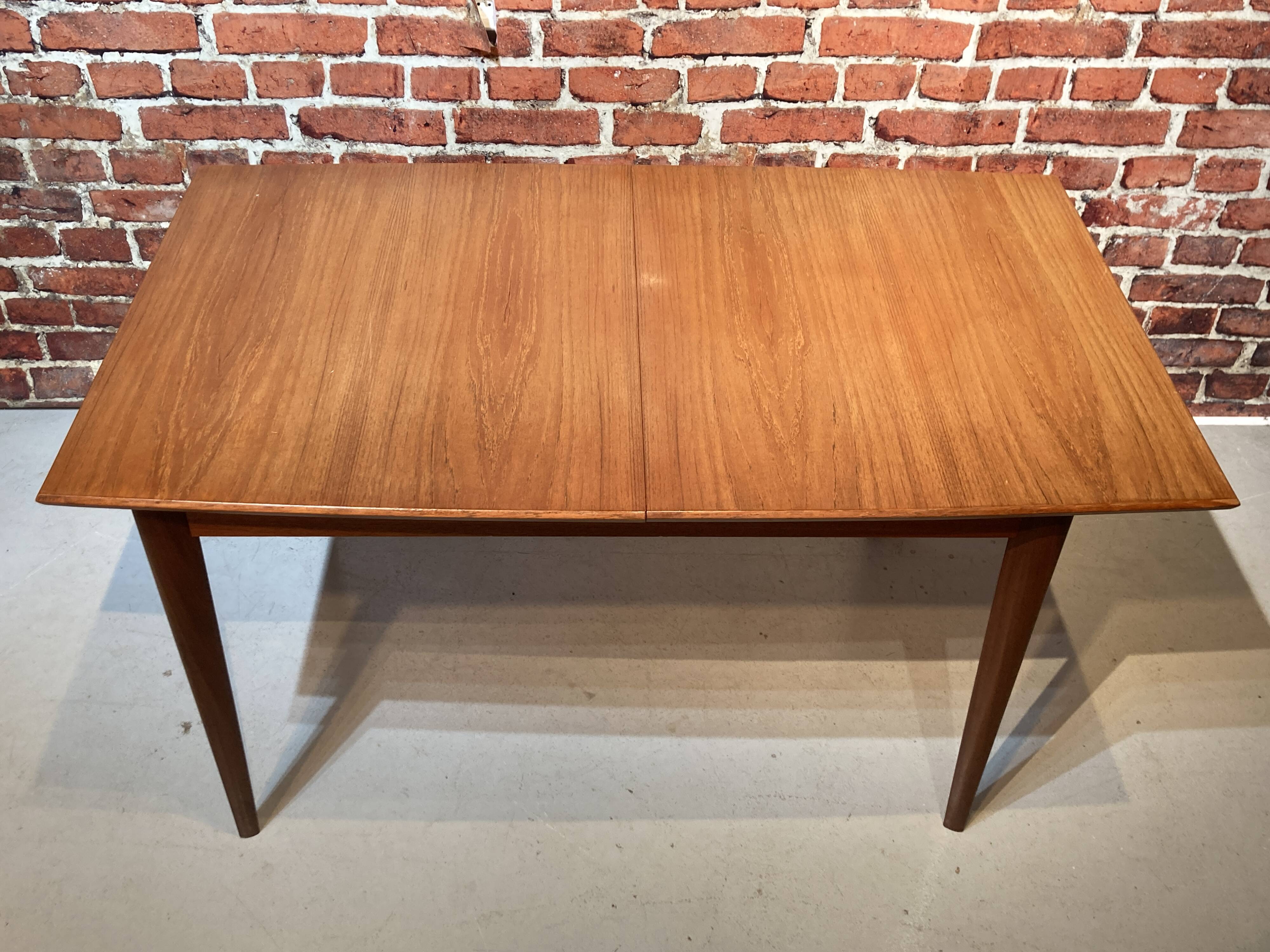 Scandinavian style wooden dining table
