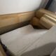Roche Bobois beige leather sofa bed - Good condition